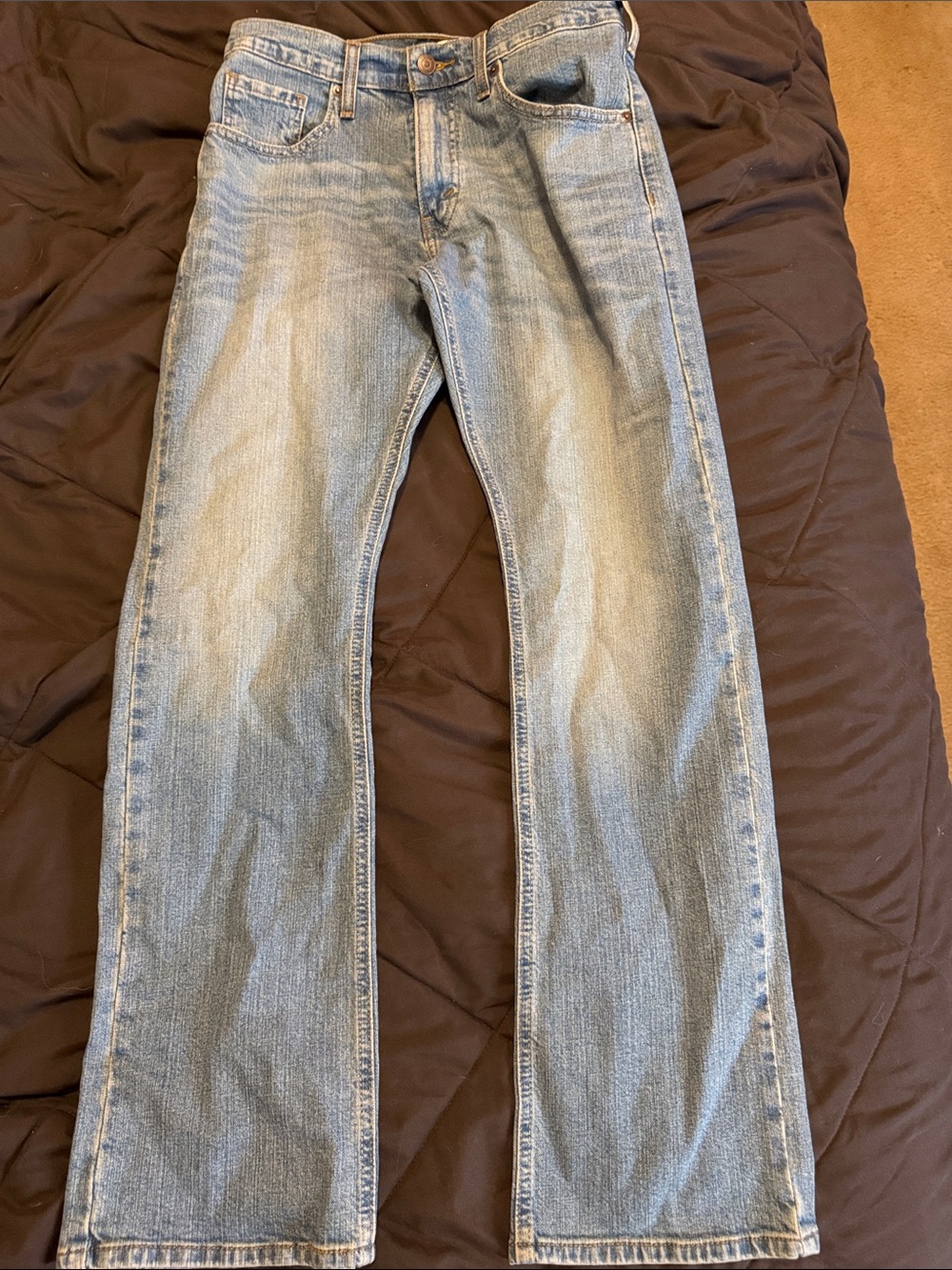 Signature by Levi Strauss Men's Bootcut Jeans in Light Blue